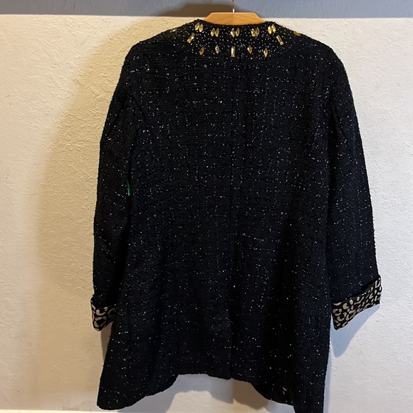 Chicos Rhinestone Collared Jacket size 0 - Picture 7 of 9